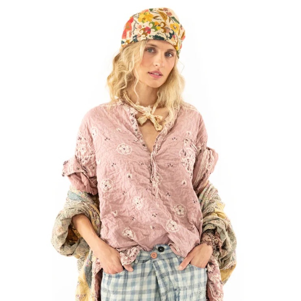 MAGNOLIA PEARL Quilted Idgy Shirt Top